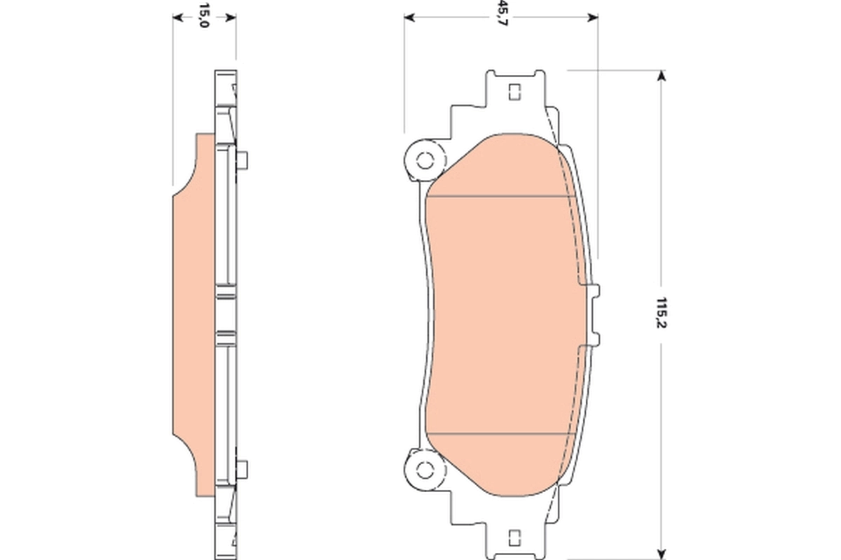 Задние дисковые колодки Q-top QE0042S