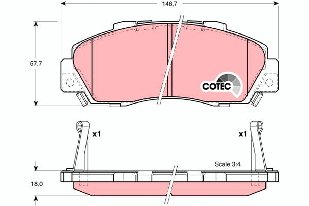 Передние тормозные колодки QF0932 Q-top