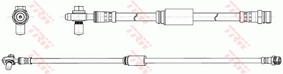 PHD1163 TRW Гибкая тормозная трубка передняя