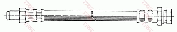 PHB165 TRW Гибкая тормозная трубка задняя