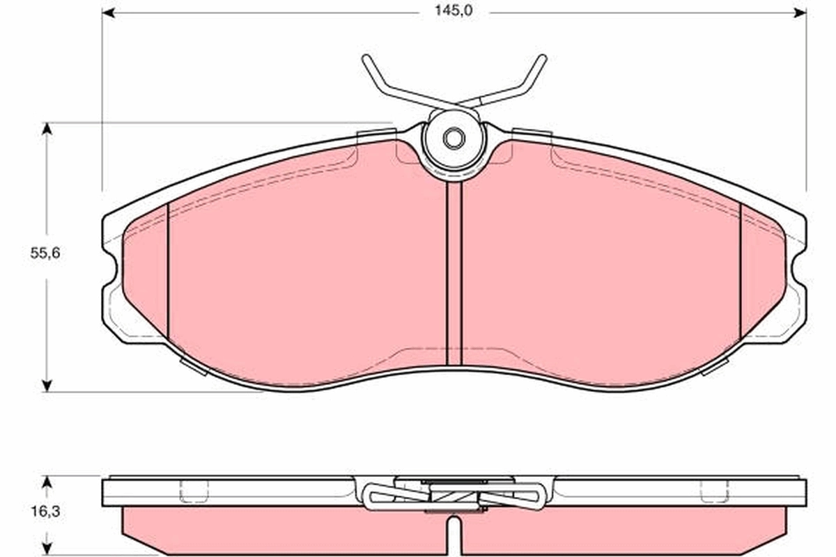 Передние тормозные колодки 302489 VALEO