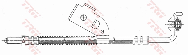 PHD342 TRW Шланг тормозной передний правый