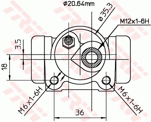 Cilindro traseiro do freio de rodas de trabalho Febi 9616 preço, a partir de 226,14 USD
