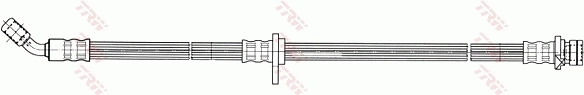 PHD604 TRW Шланг тормозной задний левый
