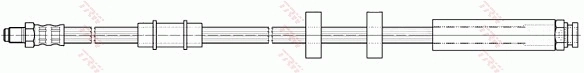 PHB488 TRW Гибкая тормозная трубка передняя