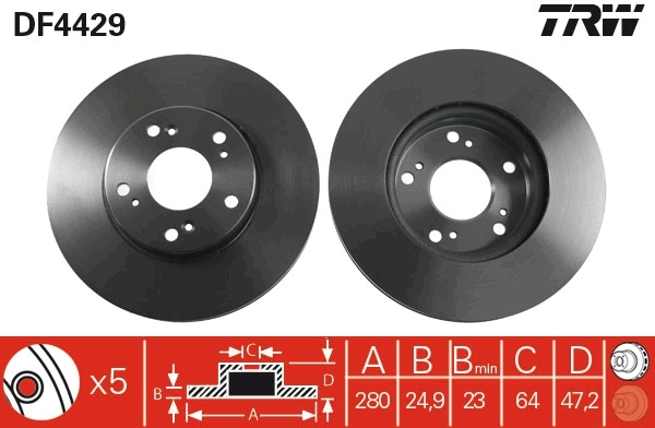 R51003 Tangun Диск тормозной передний