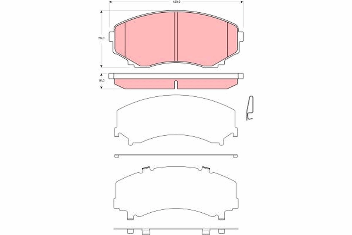 Передние тормозные колодки RDB1916 Racer