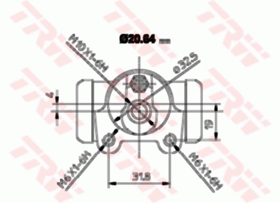 Рабочий тормозной цилиндр Polcar BWF252 цена, от 8.18 USD