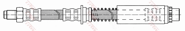 PHB527 TRW Гибкая тормозная трубка передняя