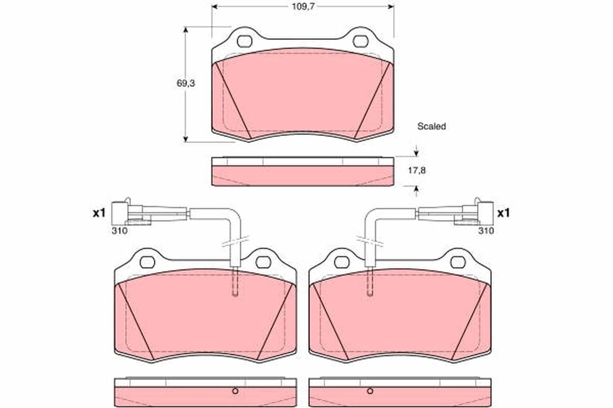 71770978 Fiat/Alfa/Lancia Колодки передние
