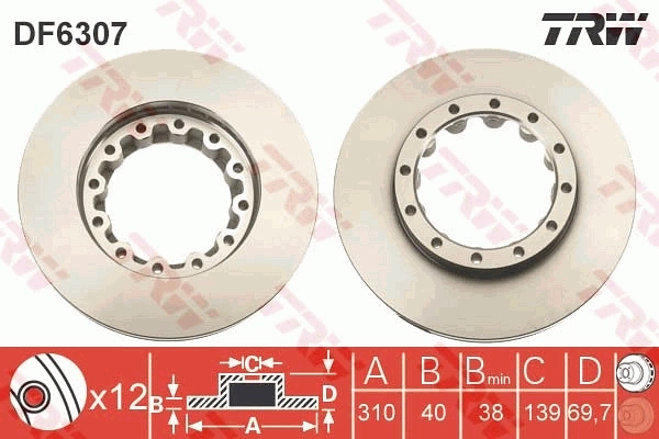 Купить MK584504 Mitsubishi Диск тормозной задний