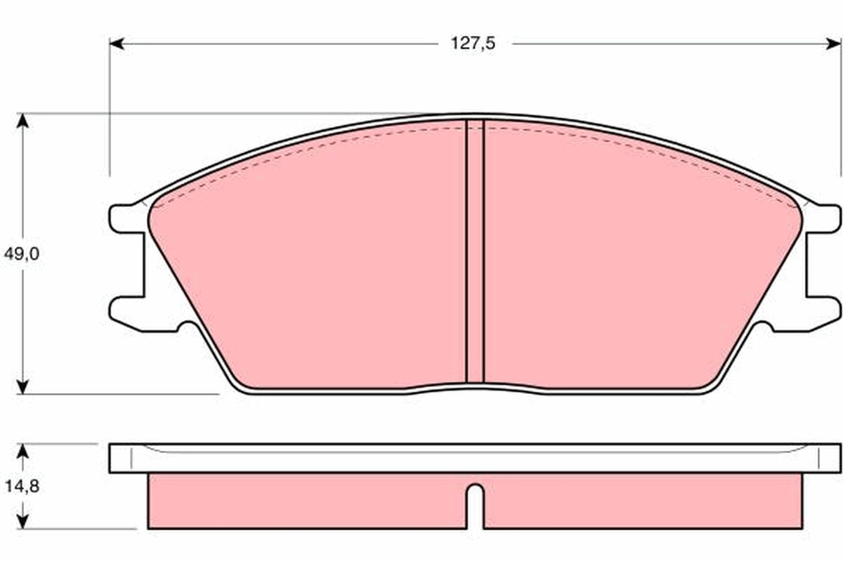  Передние тормозные колодки Hyundai Pony 