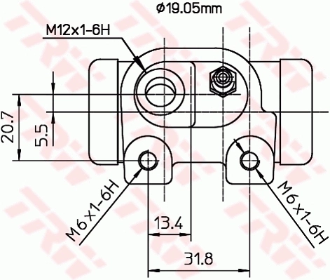 BWD182 TRW Цилиндр тормозной колесный, задний