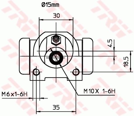 Рабочий тормозной цилиндр Polcar LW70083 цена, от 6.70 USD