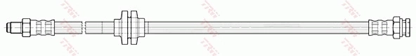 PHB224 TRW Гибкая тормозная трубка задняя