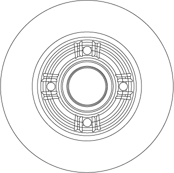 Disco do freio traseiro Alfa Romeo 33 905