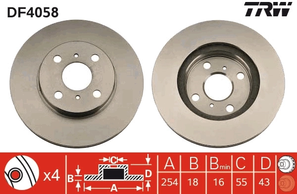 Передние тормозные диски BS0986478585 Polcar
