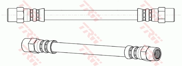 PHA286 TRW Шланг тормозной задний правый