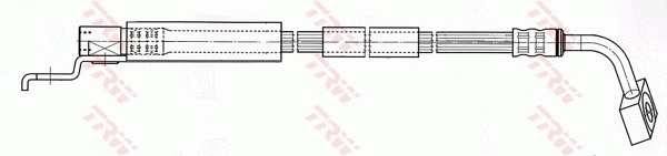 FT3522 K&K Шланг тормозной левый передний