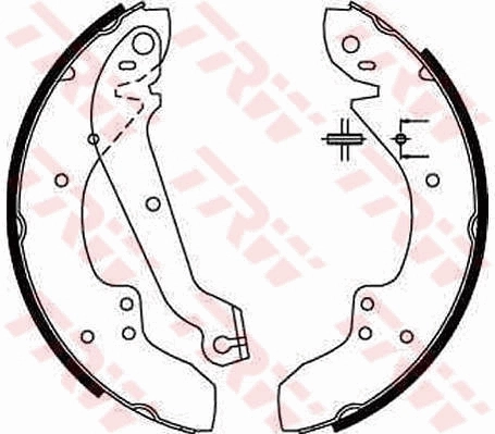 Купить 95661851 Peugeot/Citroen Задние барабанные тормозные колодки