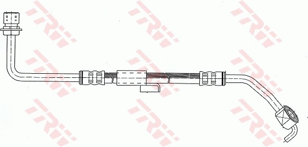 F0385 Ties Шланг тормозной передний правый