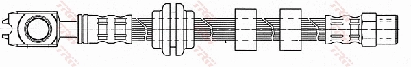 PHD934 TRW Гибкая тормозная трубка передняя