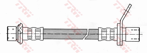 PHA393 TRW Шланг тормозной левый передний