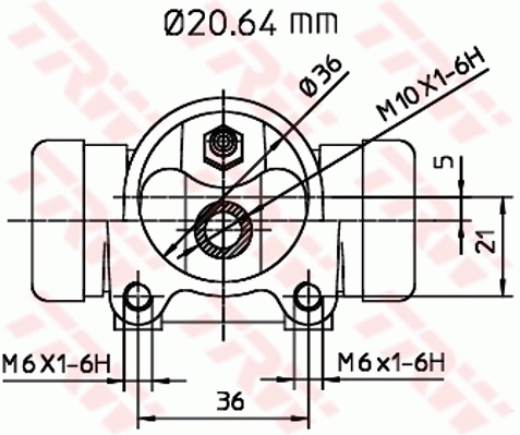 LPR4682 LPR Цилиндр тормозной колесный, задний