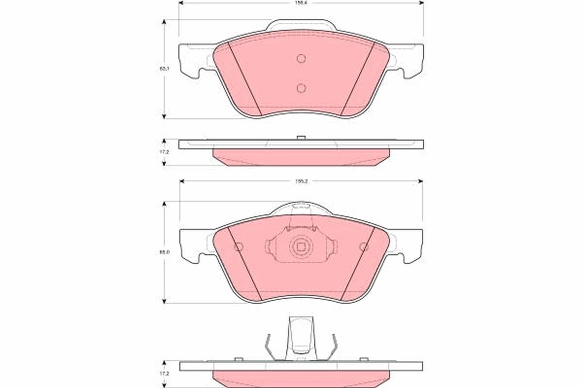 Колодки Nissan Primera седан (P11) (1996 - 2002) цена, от 21.66 USD