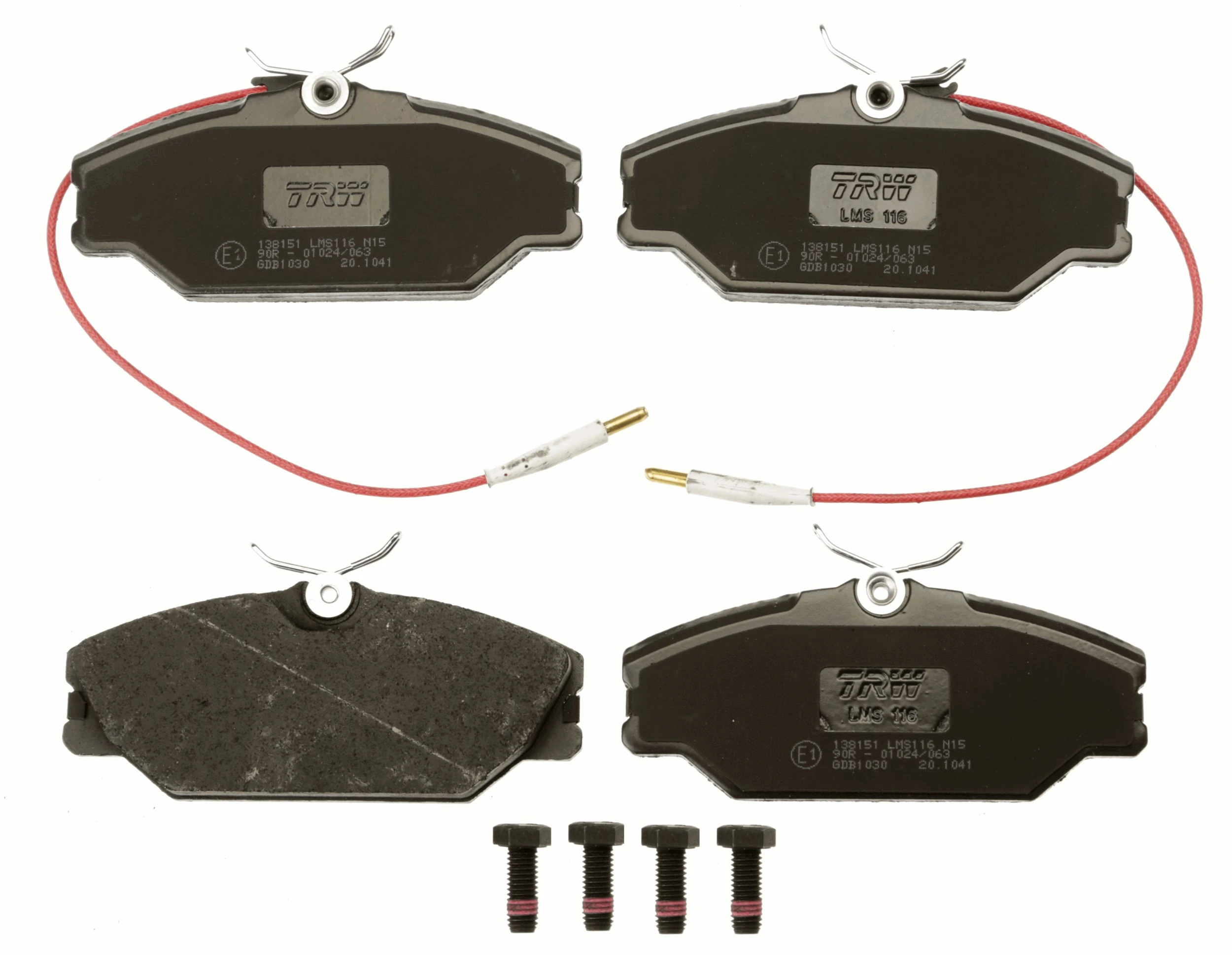 GDB1030 TRW Колодки передние