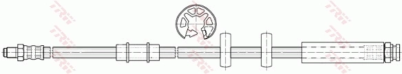 Шланг тормозной передний Fiat Ducato II фургон (230L) (1994 - 2002) цена, от 6.30 USD