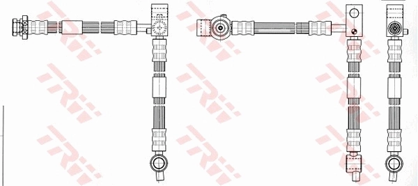 PHD542 TRW Шланг тормозной левый передний