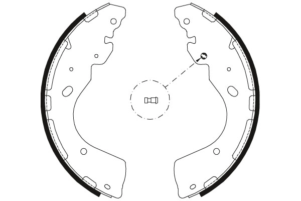 GS8797 TRW Барабанные тормозные колодки