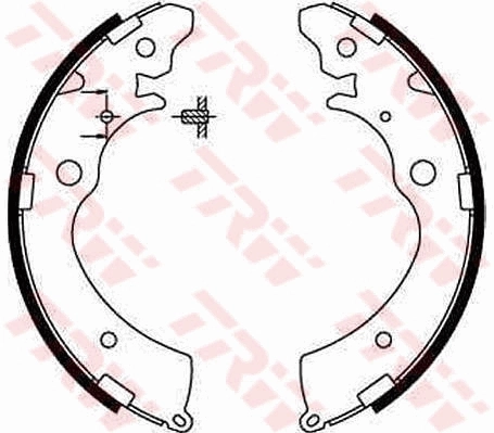 Zapatas de frenos de tambor traseras GS8559 TRW