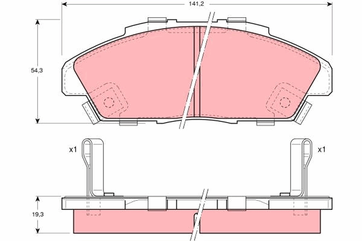 MP308J Mintye Колодки передние