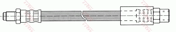 PHB319 Polcar Гибкая тормозная трубка задняя