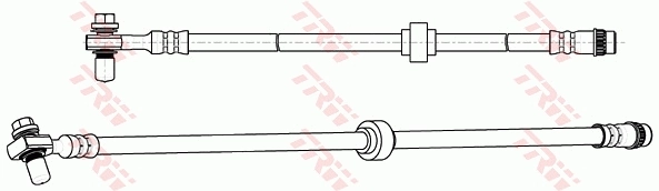 PHD1074 TRW Гибкая тормозная трубка задняя