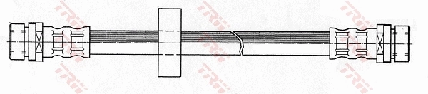 F0427 Ties Гибкая тормозная трубка задняя