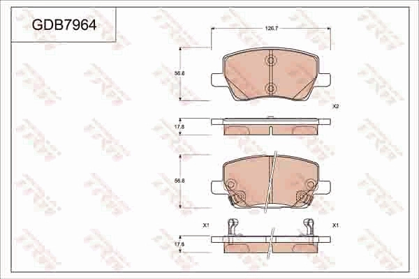 13435687 Opel Колодки передние
