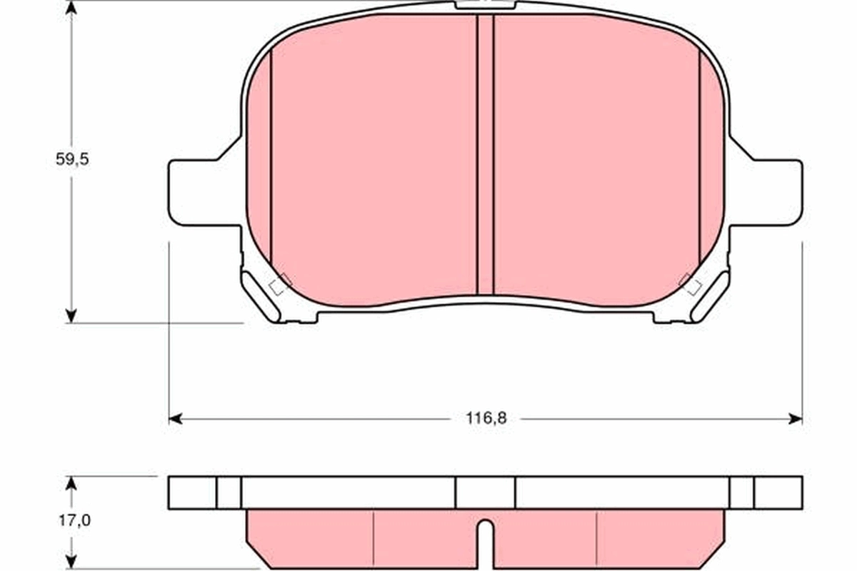 MPT05 Mando Колодки передние