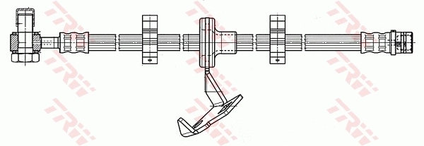 PHD965 TRW Шланг тормозной передний правый