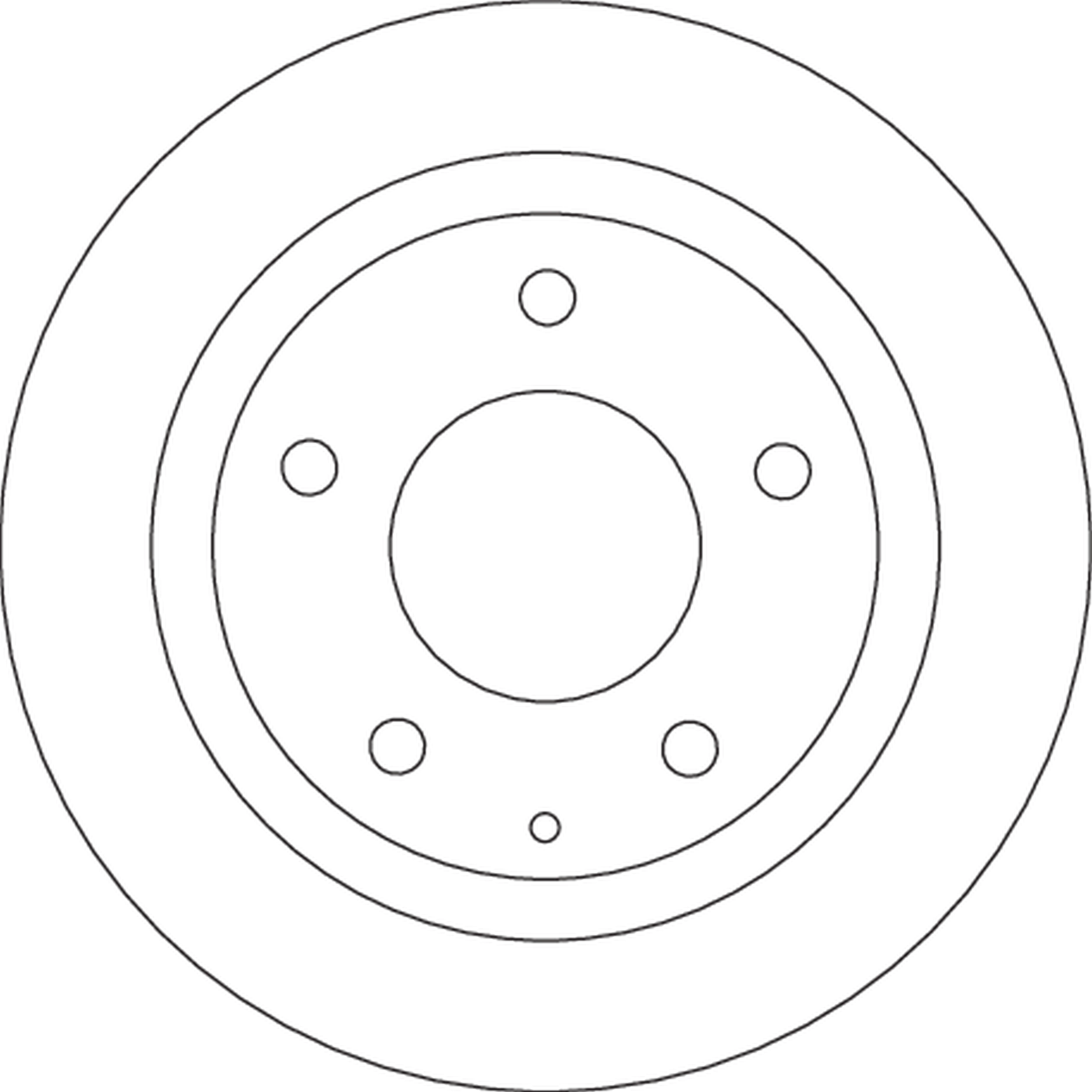 Disco do freio traseiro Mazda 323 BA