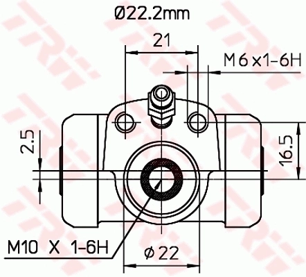 Рабочий тормозной цилиндр Polcar LW80102 цена, от 8.33 USD