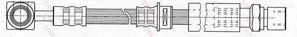 PHD676 TRW Гибкая тормозная трубка передняя