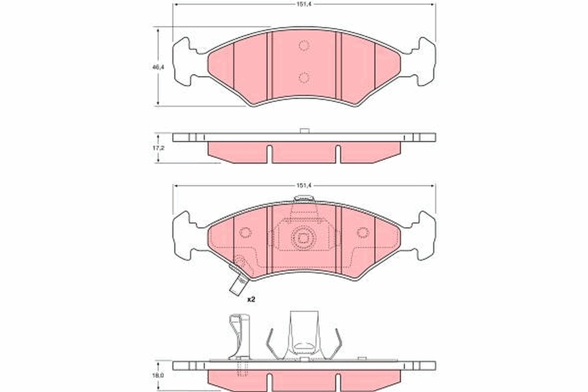 Купить QF0602 Q-top Колодки тормозные