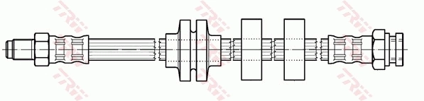 PHB491 TRW Гибкая тормозная трубка передняя