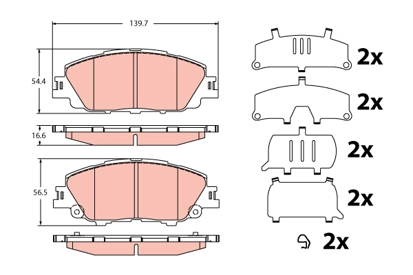 Купить GK1491 CTR Колодки тормозные