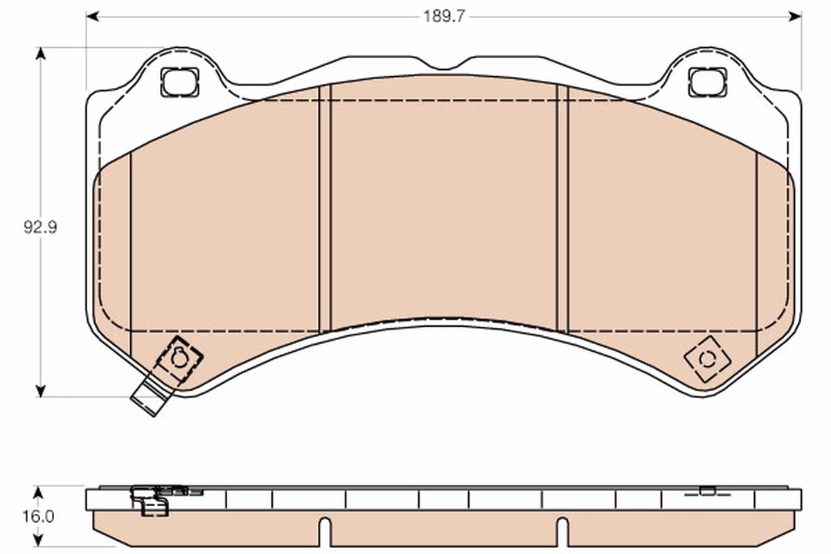 Купить FDB5216 Ferodo Колодки тормозные