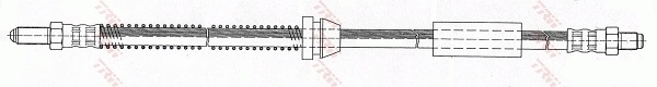 F0339 Ties Гибкая тормозная трубка задняя