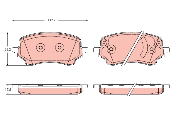 Передние тормозные колодки 2588897 Ford